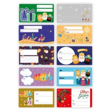 CAJA 100 ETIQUETAS ADHESIVAS PARA REGALOS REYES MAGOS BISMARK 332911 (Espera 4 dias) en Huesoi