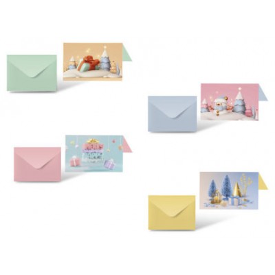 TARJETA FELICITACIÓN NAVIDAD PASTEL BISMARK 332935 (MIN24) (Espera 4 dias) en Huesoi
