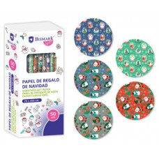 PAPEL DE REGALO NAVIDAD PAPA NOEL 70x200 BISMARK 332994 (MIN50) (Espera 4 dias) en Huesoi