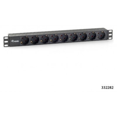 REGLETA ALIMENTACION RACK 19" 1U 9 TOMAS en Huesoi