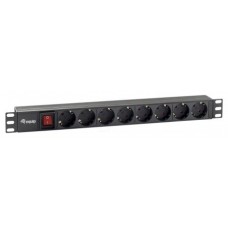 REGLETA ALIMENTACION RACK 19" 1U 8 TOMAS en Huesoi