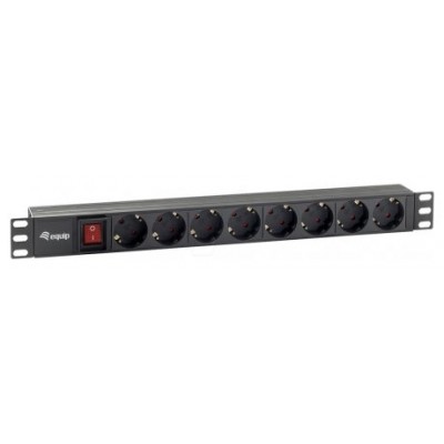 REGLETA ALIMENTACION RACK 19" 1U 8 TOMAS en Huesoi