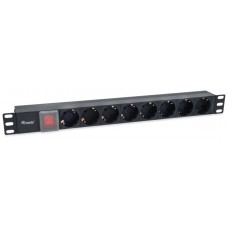 REGLETA ALIMENTACION RACK 19" 1U 8 TOMAS en Huesoi
