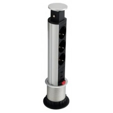 Equip 333304, Vertical, Aluminio, Negro, Plata, 3 en Huesoi