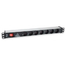 REGLETA ALIMENTACION RACK 19" 1U 7 TOMAS en Huesoi