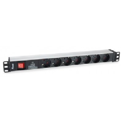 REGLETA ALIMENTACION RACK 19" 1U 7 TOMAS en Huesoi