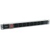 REGLETA ALIMENTACION ALUMINIO RACK 19" 1U 8 TOMAS en Huesoi