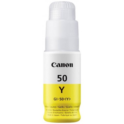 CANON Cartucho de tinta amarillo GI-50Y PIXMA G5050 G6050 G7050 GM2050 GM4050 en Huesoi