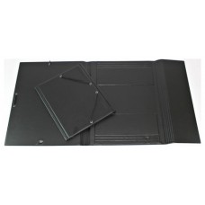 CARPETA FORMATO CUARTO GOMAS Y SOPALAS PVC NEGRA IBERPLAS 341CS00 (Espera 4 dias) en Huesoi