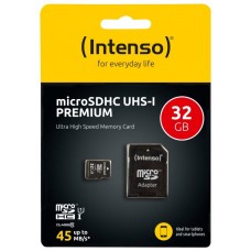 Intenso 3423480 Micro SD UHS-I Premium 32GB c/adap en Huesoi