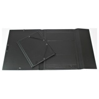 CARPETA FORMATO FOLIO GOMAS Y SOPALAS PVC NEGRA IBERPLAS 343CS00 (Espera 4 dias) en Huesoi