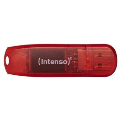 Intenso 3502491 Lápiz USB 2.0 Rainbow 128GB Rojo en Huesoi