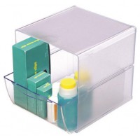 ORGANIZADOR MODULAR CON UN CAJON DE 16,5X14,5X7 CM TRANSPARENTE DEFLECTO 350801 (Espera 4 dias) en Huesoi