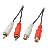 Lindy 35671 cable de audio 2 m 2 x RCA Negro, Rojo, Blanco (Espera 4 dias) en Huesoi