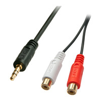 Lindy 35678 cable de audio 0,25 m 2 x RCA 3,5mm Negro, Rojo, Blanco (Espera 4 dias) en Huesoi