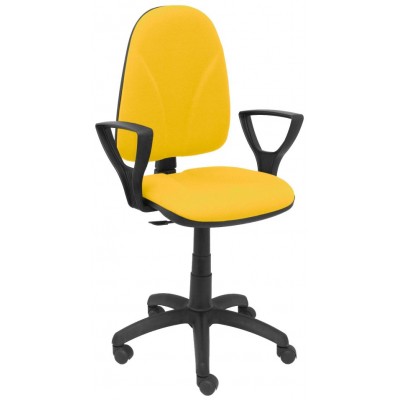 PIQUERAS Y CRESPO Silla Algarra CP bali amarillo brazos fijos en Huesoi