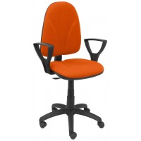 PIQUERAS Y CRESPO Silla Algarra CP bali naranja brazos fijos en Huesoi