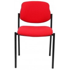 PIQUERAS Y CRESPO NOWY STYL Silla fija Styl bali rojo chasis negro en Huesoi