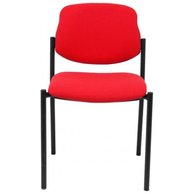PIQUERAS Y CRESPO NOWY STYL Silla fija Styl bali rojo chasis negro en Huesoi