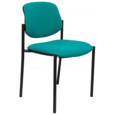 PIQUERAS Y CRESPO NOWY STYL Silla fija Styl bali turquesa chasis negro en Huesoi