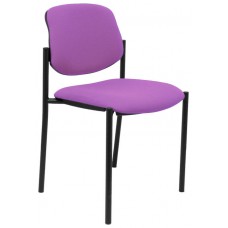 PIQUERAS Y CRESPO NOWY STYL Silla fija Styl bali lila chasis negro en Huesoi