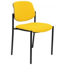 PIQUERAS Y CRESPO NOWY STYL Silla fija Styl bali amarillo chasis negro en Huesoi