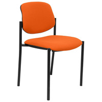 PIQUERAS Y CRESPO NOWY STYL Silla fija Styl bali naranja chasis negro en Huesoi