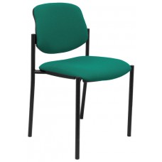 PIQUERAS Y CRESPO NOWY STYL Silla fija Styl bali verde esmeralda chasis negro en Huesoi