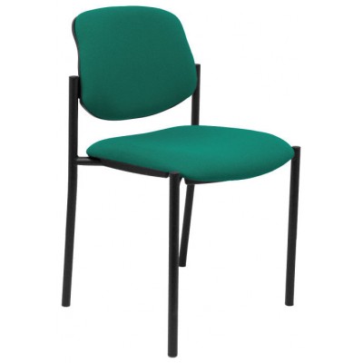 PIQUERAS Y CRESPO NOWY STYL Silla fija Styl bali verde esmeralda chasis negro en Huesoi