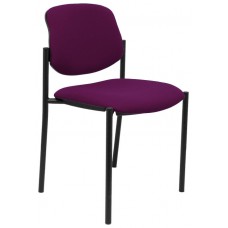 PIQUERAS Y CRESPO NOWY STYL Silla fija Styl bali morado chasis negro en Huesoi