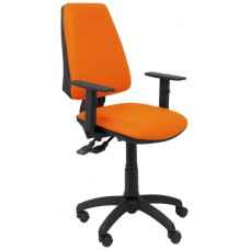 PIQUERAS Y CRESPO Silla Elche S similpiel naranja brazos regulables en Huesoi