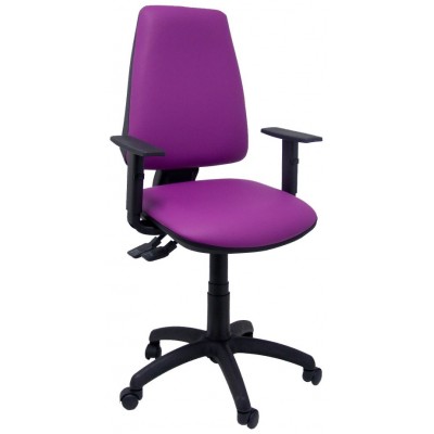PIQUERAS Y CRESPO Silla Elche S similpiel morado brazos regulables en Huesoi
