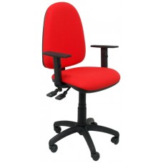 PIQUERAS Y CRESPO Silla Tribaldos rojo con brazos regulables en Huesoi