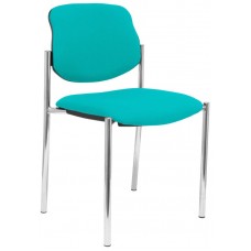 PIQUERAS Y CRESPO NOWY STYL Silla fija Styl bali turquesa chasis cromo en Huesoi