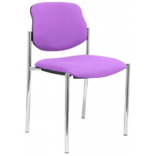 PIQUERAS Y CRESPO NOWY STYL Silla fija Styl bali lila chasis cromo en Huesoi