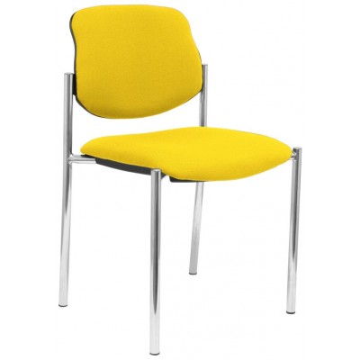 PIQUERAS Y CRESPO NOWY STYL Silla fija Styl bali amarillo chasis cromo en Huesoi