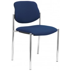 PIQUERAS Y CRESPO NOWY STYL Silla fija Styl bali azul marino chasis cromo en Huesoi