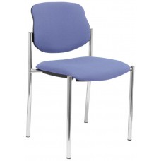 PIQUERAS Y CRESPO NOWY STYL Silla fija Styl bali azul claro chasis cromo en Huesoi