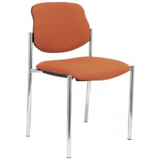 PIQUERAS Y CRESPO NOWY STYL Silla fija Styl bali marron chasis cromo en Huesoi