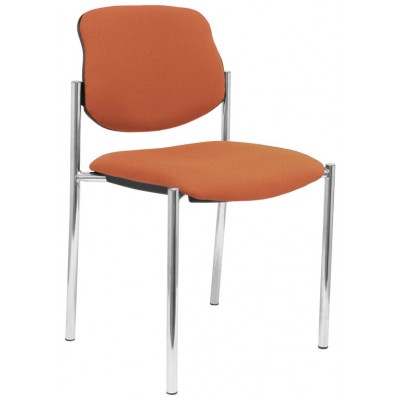 PIQUERAS Y CRESPO NOWY STYL Silla fija Styl bali marron chasis cromo en Huesoi