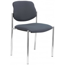 PIQUERAS Y CRESPO NOWY STYL Silla fija Styl bali gris oscuro chasis cromo en Huesoi
