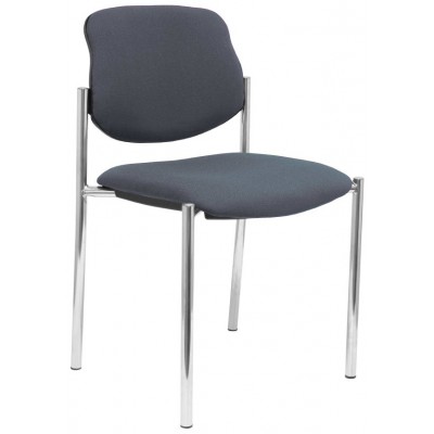PIQUERAS Y CRESPO NOWY STYL Silla fija Styl bali gris oscuro chasis cromo en Huesoi