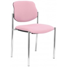 PIQUERAS Y CRESPO NOWY STYL Silla fija Styl bali rosa chasis cromo en Huesoi