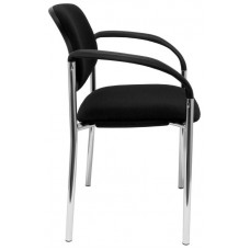 PIQUERAS Y CRESPO NOWY STYL Silla fija Styl bali negro chasis cromo con brazos en Huesoi