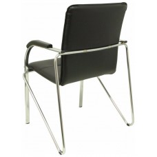 PIQUERAS Y CRESPO NOWY STYL Pack 2 sillas Samba similpiel negro estructura cromada en Huesoi