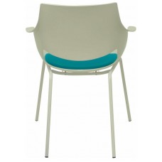 PIQUERAS Y CRESPO Pack 3 sillas Saceruela carcasa blanca asiento azul ¡Ultimas unidades!! en Huesoi