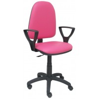 PIQUERAS Y CRESPO Silla Aýna similpiel rosa con brazos en Huesoi