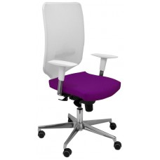 PIQUERAS Y CRESPO Silla Ossa blanca similpiel morado en Huesoi