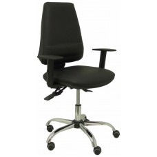 PIQUERAS Y CRESPO Silla Elche S 24 horas similpiel negro con refuerzo lumbar ¡Ultimas unidades!! en Huesoi