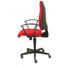 PIQUERAS Y CRESPO Silla Leganiel sincro tela rojo brazos fijos ¡Ultimas unidades!! en Huesoi